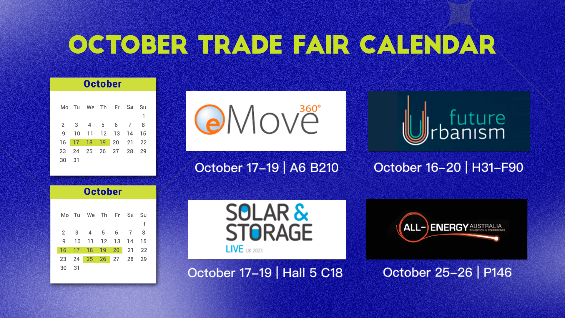Infypower Upcoming Exhibition Tour This October-1