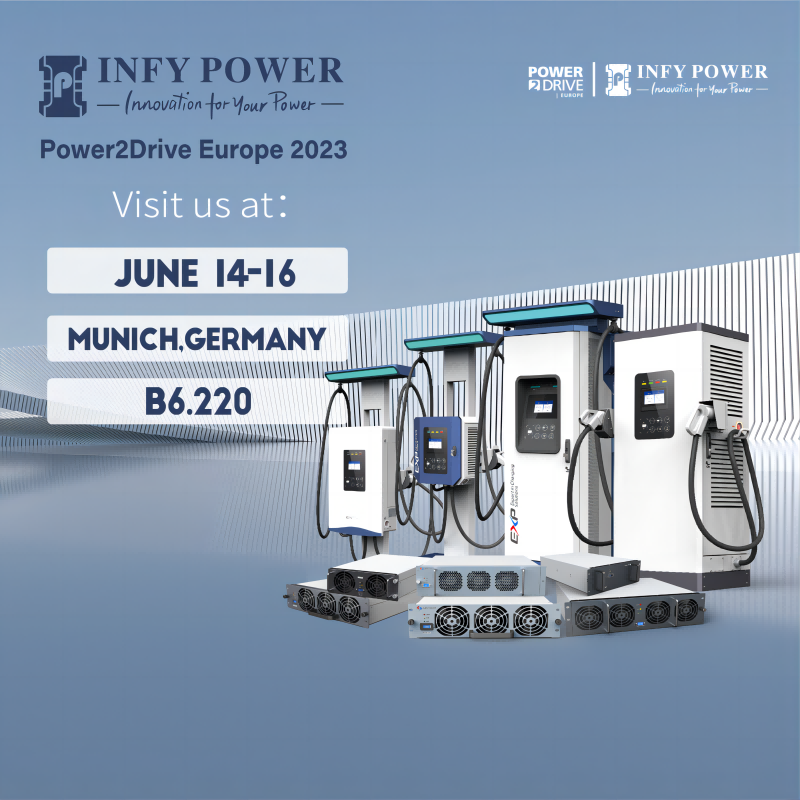 A Infypower, fornecedora líder de soluções totais para carregamento rápido de veículos elétricos e sistema de armazenamento de energia (EES), tem o orgulho de participar do Power2Drive Europe 2023, que acontece em junho ...